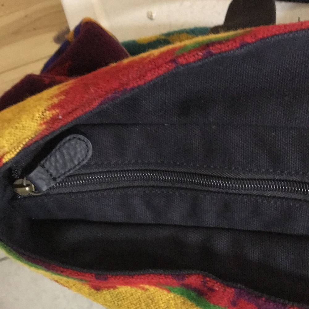 Pendleton wool saddle blanket tote duffel bag rodeo country NFR cowgirl EUC - Picture 11 of 12